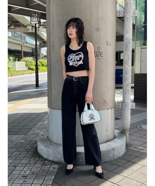 MOUSSY（マウジー）の「HW 90S BLK STRAIGHT（デニムパンツ）」 - WEAR