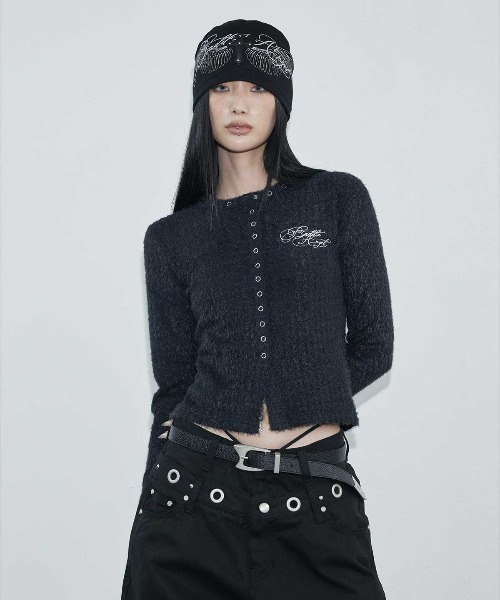 A'GEM/9 × .kom 『NIIER NOR/ニアノア』 BADDIE ANGEL CROSS BEANIE