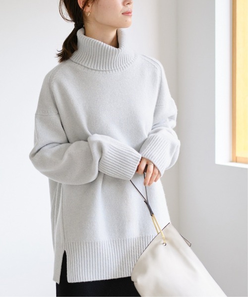 FRAMeWORK（フレームワーク）の「ウールカシミヤ タートルロングプル