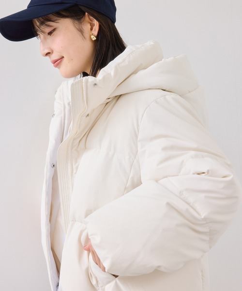 VIS（ビス）の「【アウター総選挙3位】フード取り外し可能軽量ダウン