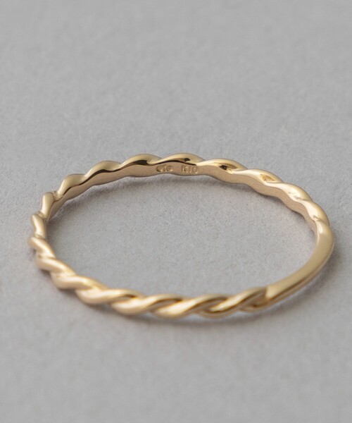 レイヤード] K10YG ツイスト リング（リング）｜ete（エテ）の