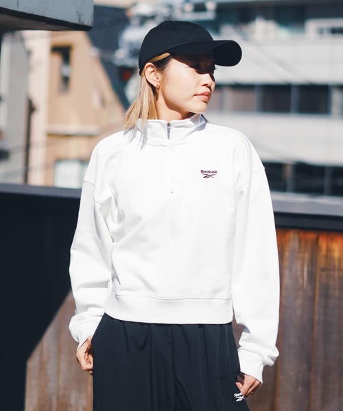 セール】【Reebok/リーボック】ハーフジップスウェットトップス