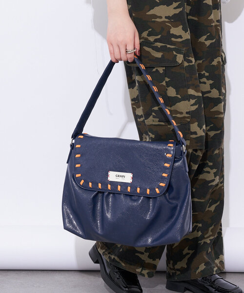 GRAIN/グレイン】ヴィンテージステッチボストンバッグ（ボストンバッグ