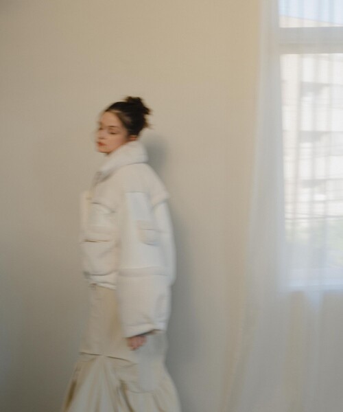 STUDIOUS（ステュディオス）の「【PINUE/ピヌエ】ボアコンビダウン