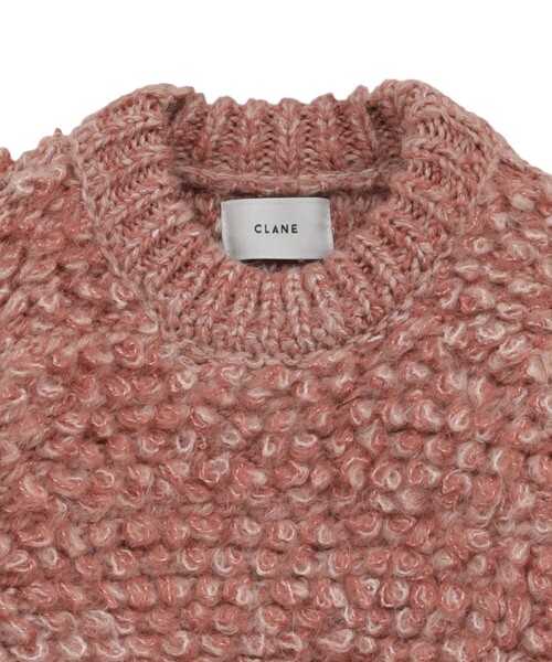 CLANE/クラネ】MIX LOOP MOHAIR KNIT TOPS/ミックスループモヘアニット