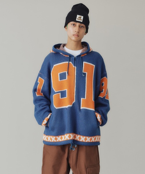 XLARGE（エクストララージ）の「ZIP UP HOODED KNIT（ニット/セーター