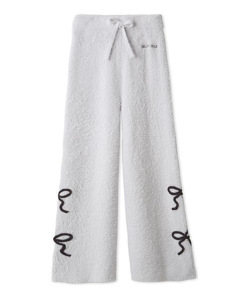 セール】リボンフェザーロングパンツ（ルームウェア/パジャマ