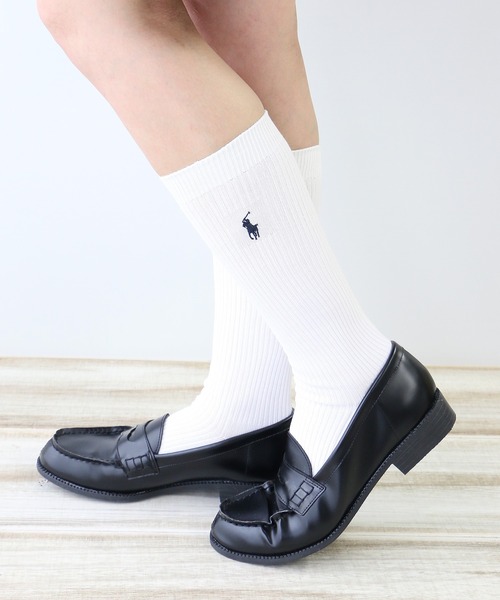 POLO RALPH LAUREN 32cm丈 ワンポイントスクールソックス 03217507