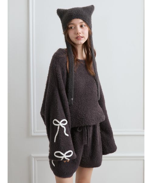 セール】リボンフェザーロンパース（ルームウェア/パジャマ）｜gelato