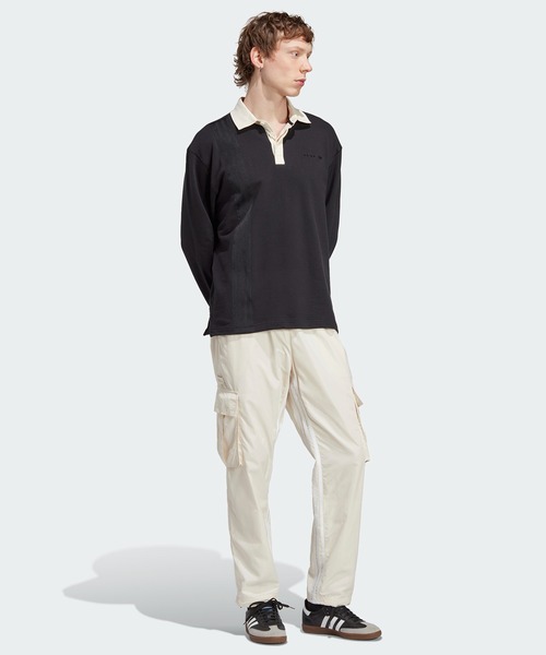 adidas（アディダス）の「アディダス RIFTA メトロ 長袖ラグビーシャツ