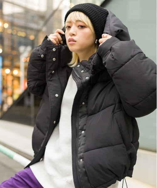 セール】フード取り外し中綿ジャケット（ダウンジャケット/コート