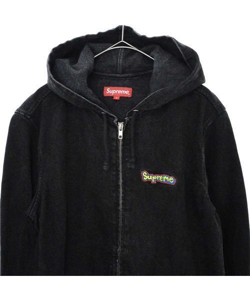 ブランド古着】デニム フード コーチ ジャケット ジップアップパーカー