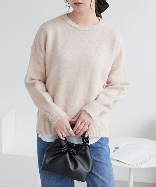 ECRIRE（エクリール）の「ドロップショルダーニット（ニット/セーター