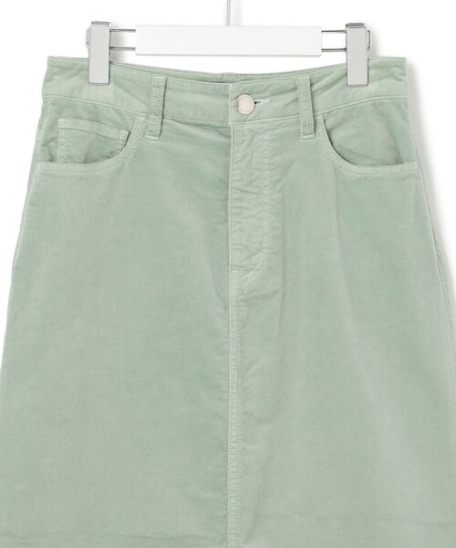 洗える】23区DENIM ベルベットストレッチ Aライン スカート（スカート