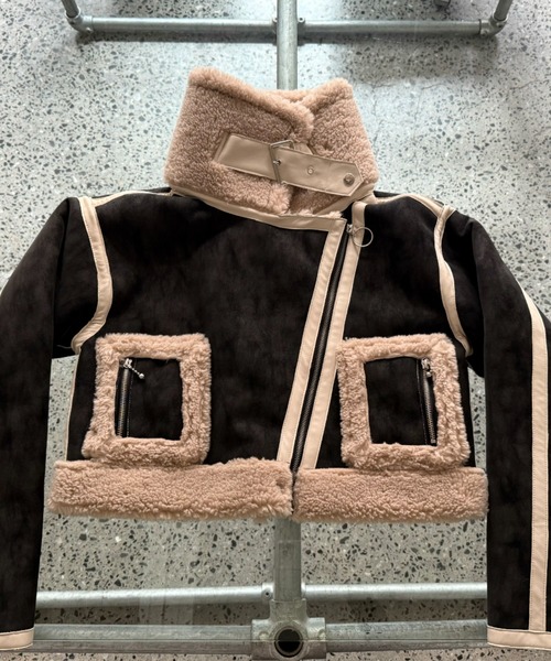 JUEMI（ジュエミ）の「Seam Tape Short Mouton Coat（ムートンコート