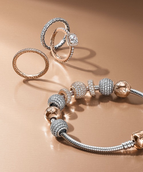 スパークル ハート リング （ローズゴールド）（リング）｜Pandora