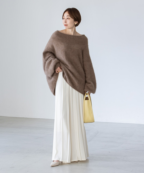 Noble（ノーブル）の「ファーニットオフショルプルオーバー（ニット