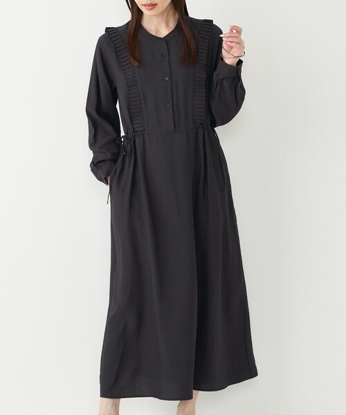 SHIPS Colors:〈手洗い可能〉プリーツ デザイン ロングスリーブ