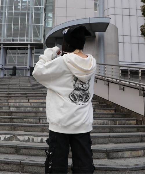 OY/オーワイ』 EMBROIDERED SKETCH DOLLY HOODIE ZIP UP/ エンブ