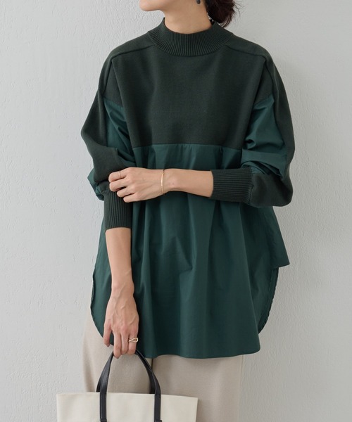 BEARDSLEY（ビアズリー）の「シャツコンビモックネックニット（ニット