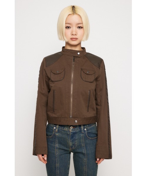 LAGUA GEM（ラグアジェム）の「LINE DOCKING COTTON ジャケット