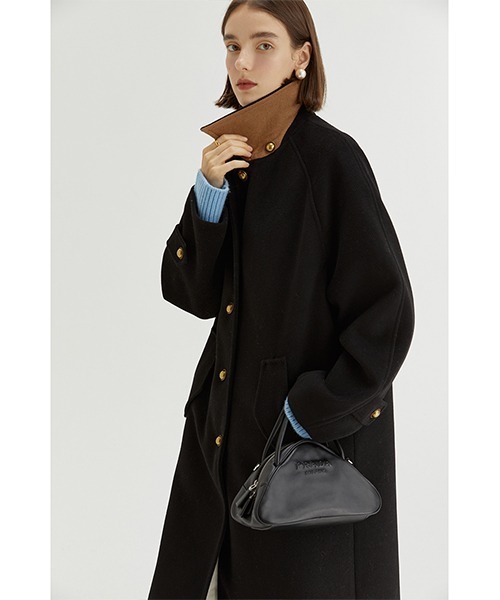 2way スタンドカラーコート FQ22D001【Fano Studios】（ステンカラー