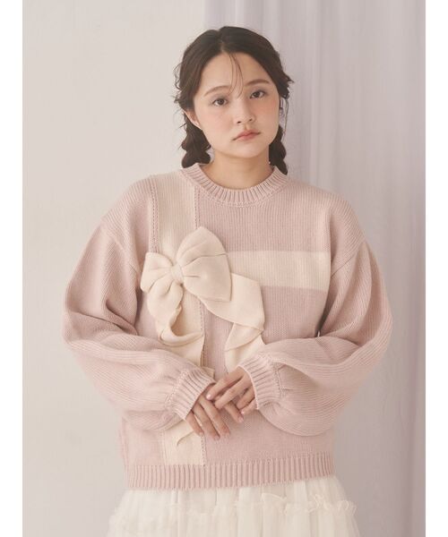 セール】プレゼントリボンニット（ニット/セーター）｜merry jenny