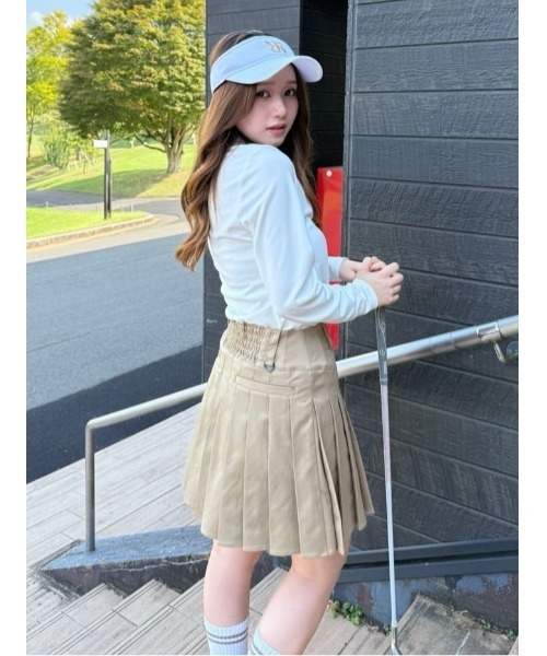 RIENDA GOLF】グレンチェックプリーツスカート 秋服 冬服（スカート