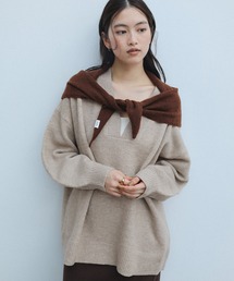 オーバーサイズ」に該当するレディースのニット/セーター（ベージュ系