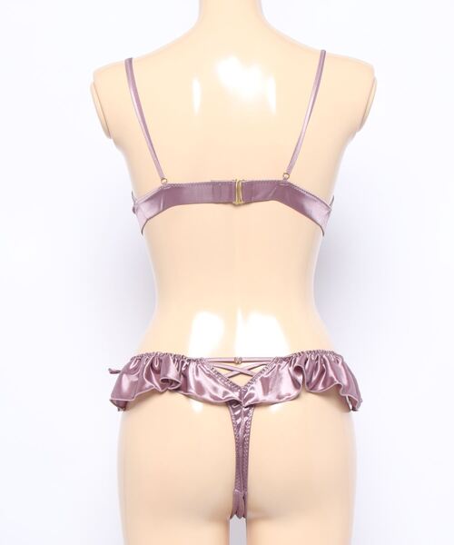 Ravijour（ラヴィジュール）の「グレースサテン ブラTバックセット