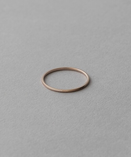 ete（エテ）の「○[クレール]K18MPG アロウカット リング（リング