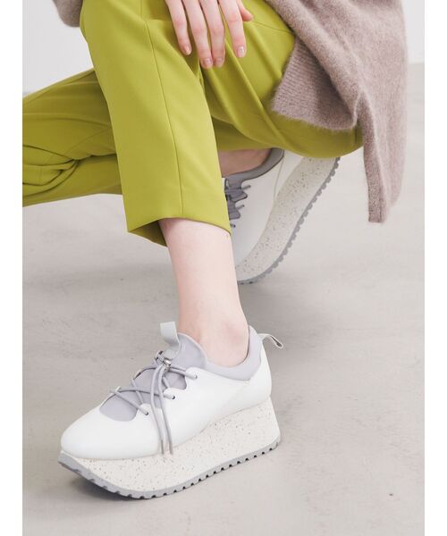 ELENDEEK（エレンディーク）の「フェイクレザースニーカー（スニーカー