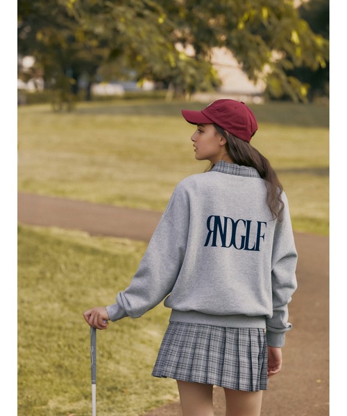 RIENDA GOLF】ユニセックスルーズスウェットトップス 秋服 冬服