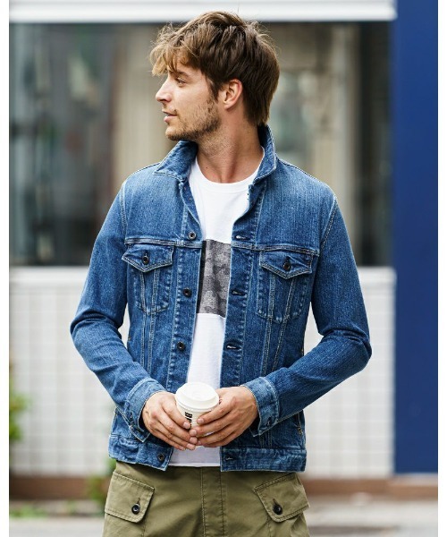 wjk（ダヴルジェイケイ）の「trucker jacket(USED)（デニムジャケット