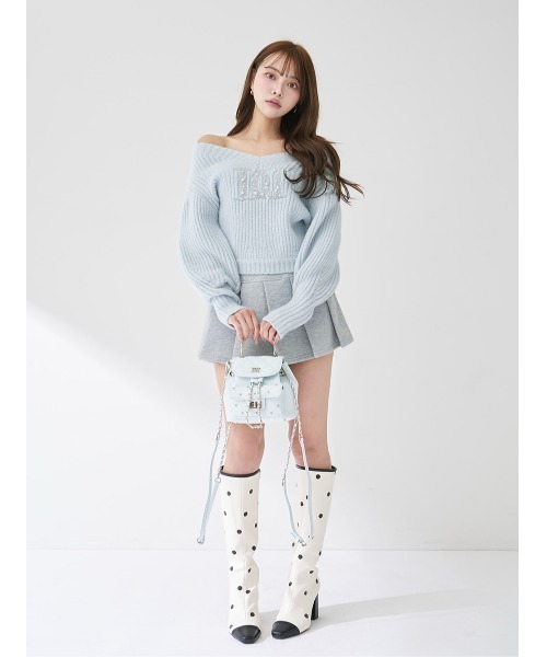 ファンシービーズDDロゴボリュームニットトップス（ニット/セーター