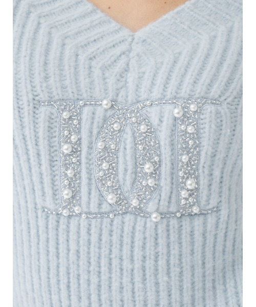 ファンシービーズDDロゴボリュームニットトップス（ニット/セーター