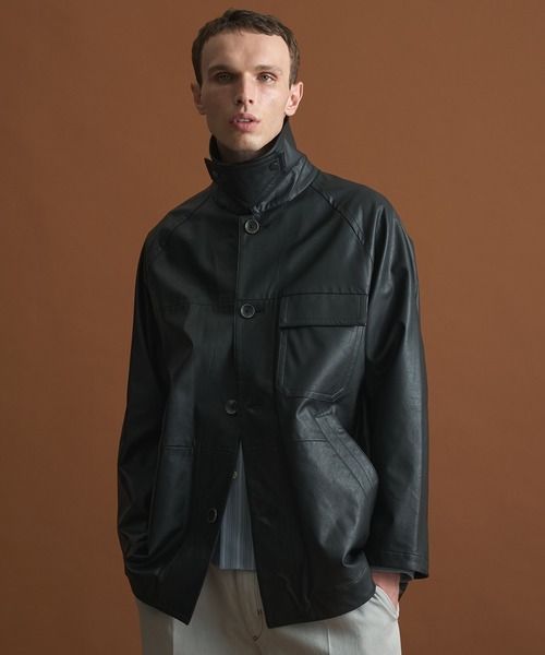 ビンテージフェイクレザーカーコート（ブルゾン）｜PUBLIC TOKYO