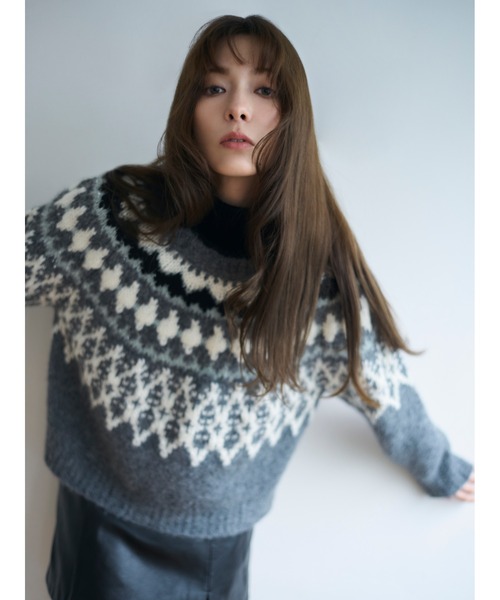 FRAY I.D（フレイアイディー）の「アルパカシャギーフェアアイルプル