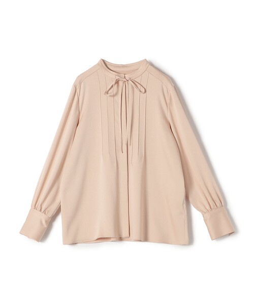 セール】〈手洗い可能〉ハンマー サテン ピンタック ブラウス（シャツ