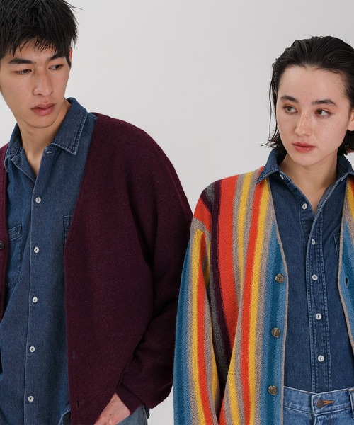 DENIM DELIGHT DAYS】アルパカパール編みカーディガン | ジョンブル