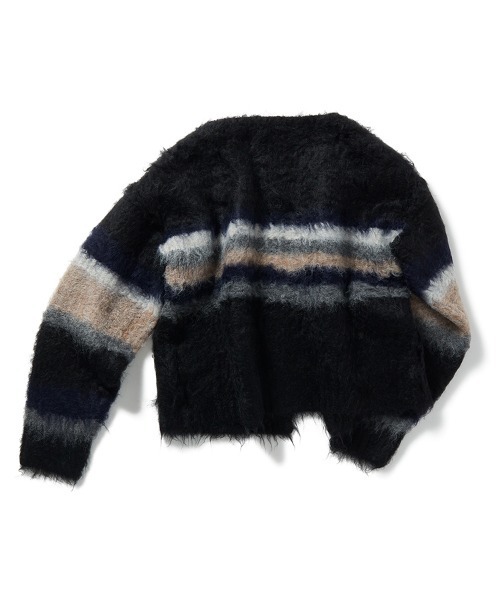 PERVERZE（パーバーズ）の「Double Stripe Knit Cardigan