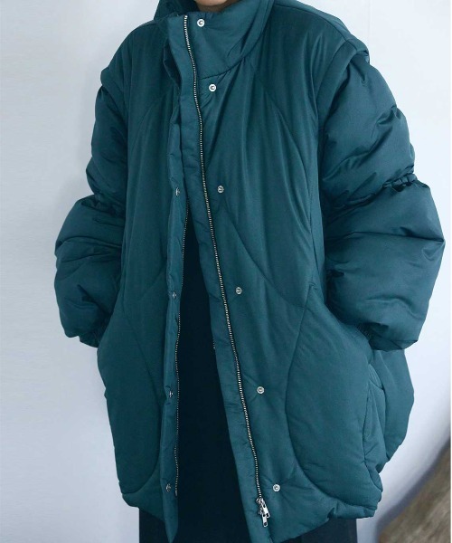 Ameri（アメリ）の「2WAY WAVE STITCH PADDED JACKET（その他アウター