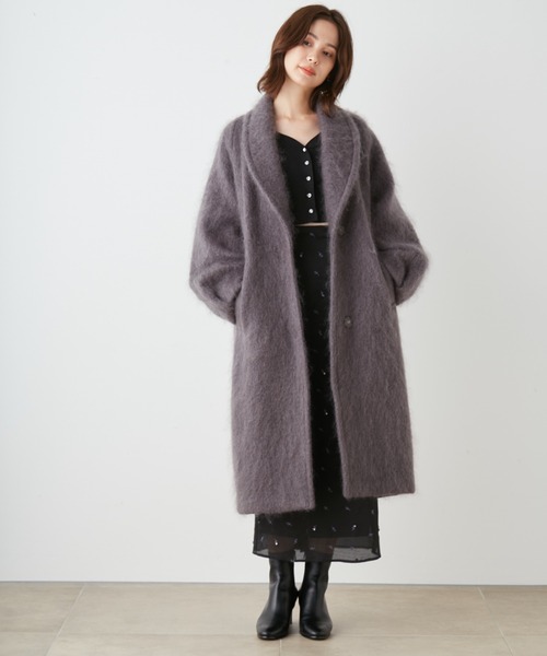 SNIDEL（スナイデル）の「シャギーロングコート（その他アウター