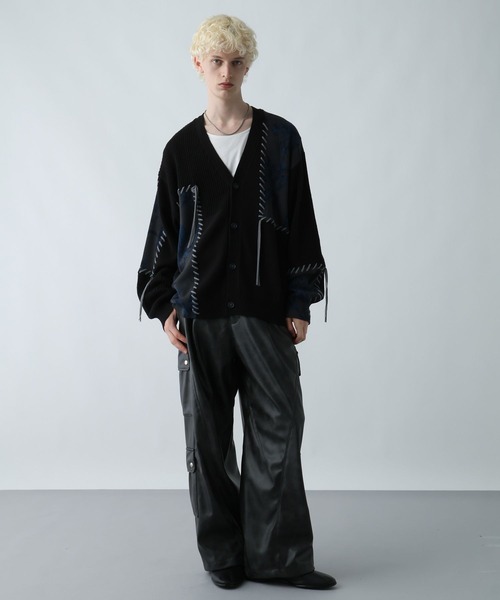 HARE（ハレ）の「パッチワークガラニットカーディガン(HARE