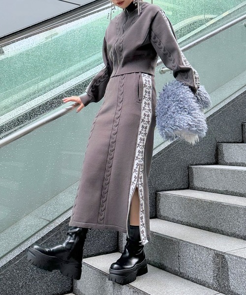 HARE（ハレ）の「ジャージライクニットセットアップ(HARE