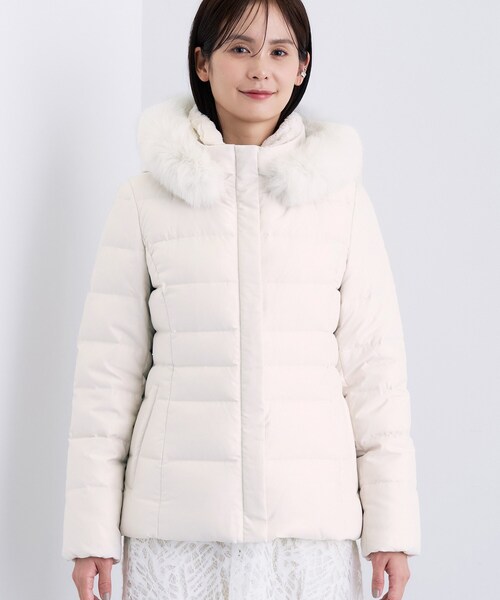 名品／撥水／抗菌防臭】ショート丈リサイクルダウンコート（ダウン