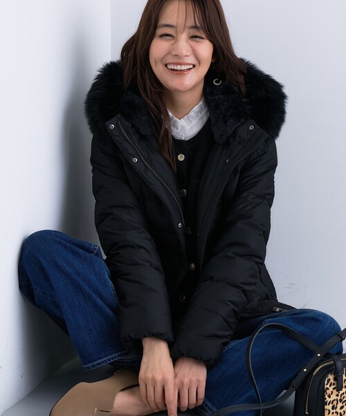 名品／撥水／抗菌防臭】ショート丈リサイクルダウンコート（ダウン