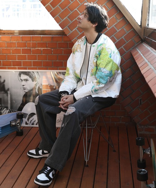 セール】世界地図 ペーパージャケット（ブルゾン）｜8(eight)（エイト