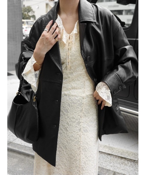 セール】【大人気】フェイクレザージャケット 秋服/冬服（ライダース