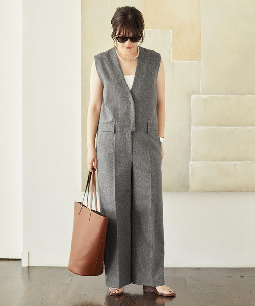 plage（プラージュ）の「R'IAM Vネックオールインワン（ワンピース